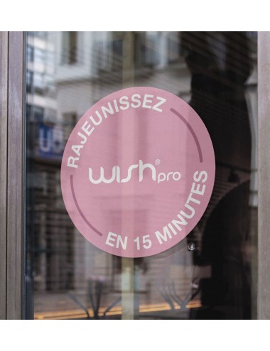 Autocollant vitrine WISHpro
